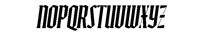 Ayer Poster Blackletter Semibold Italic Font UPPERCASE