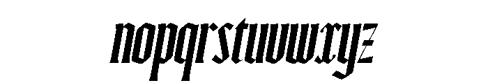 Ayer Poster Blackletter Semibold Italic Font LOWERCASE