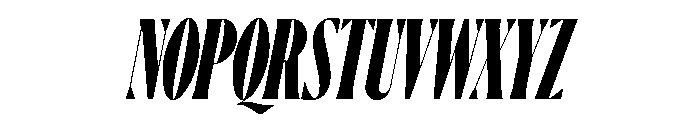 Ayer Poster Cursive Black Italic Font UPPERCASE