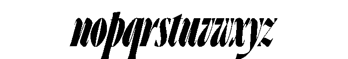 Ayer Poster Cursive Black Italic Font LOWERCASE