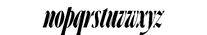 Ayer Poster Cursive Bold Italic Font LOWERCASE