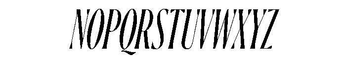 Ayer Poster Cursive Regular Italic Font UPPERCASE