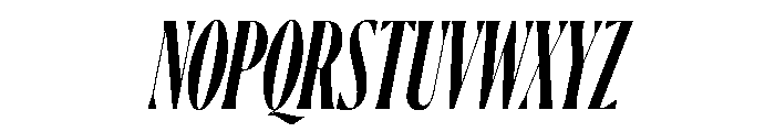 Ayer Poster Cursive Semibold Italic Font UPPERCASE