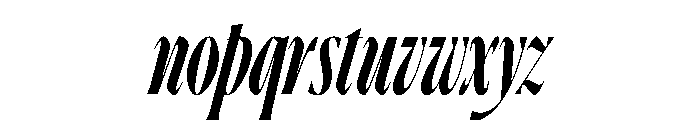 Ayer Poster Cursive Semibold Italic Font LOWERCASE