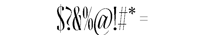 Ayer Poster Regular Font OTHER CHARS
