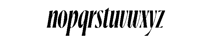 Ayer Poster Semibold Italic Font LOWERCASE