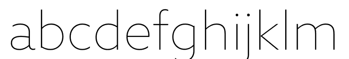 AZO SANS 2 THIN Font LOWERCASE