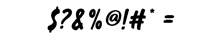 Azmee Italic Font OTHER CHARS