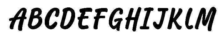 Azmee Italic Font UPPERCASE