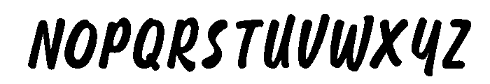 Azmee Italic Font UPPERCASE