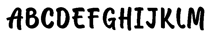 Azmee Font UPPERCASE