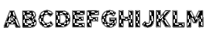 Azoll Regular Font UPPERCASE