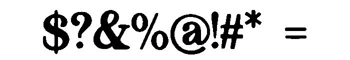 Aztec_Discovery Font OTHER CHARS