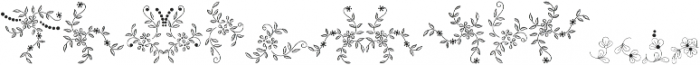 Azalleia Ornaments Three ttf (400) Font LOWERCASE