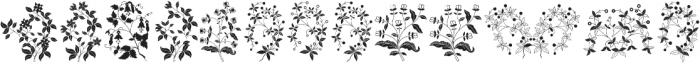 Azalleia Ornaments ttf (400) Font UPPERCASE
