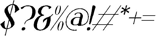 Azekna Italic otf (400) Font OTHER CHARS