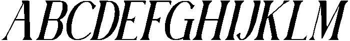 Azekna Italic otf (400) Font UPPERCASE