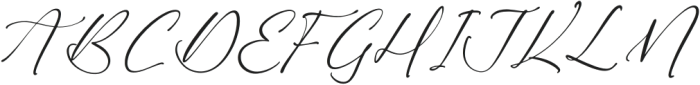 Azelly Vellyne Italic otf (400) Font UPPERCASE
