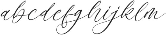 Azelly Vellyne Italic otf (400) Font LOWERCASE