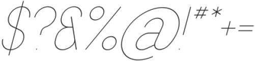 Azora Italic 2 otf (400) Font OTHER CHARS