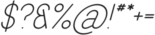 Azora Italic 4 otf (400) Font OTHER CHARS