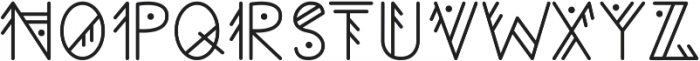Aztec Geometric otf (400) Font UPPERCASE