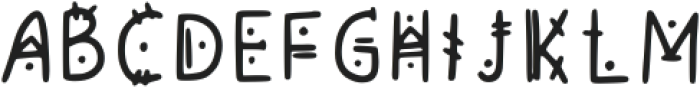 Aztec Regular otf (400) Font UPPERCASE