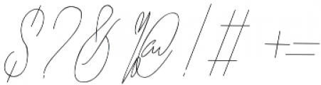 azelia signature otf (400) Font OTHER CHARS