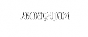 Azelia.otf Font UPPERCASE