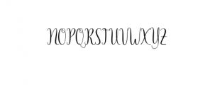 Azelia.otf Font UPPERCASE