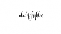 Azelia.otf Font LOWERCASE