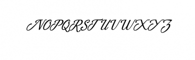 Azzury Script Font UPPERCASE