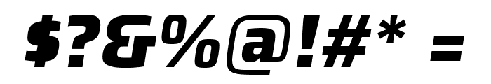 Azeri Sans ExtraBold Italic Font OTHER CHARS