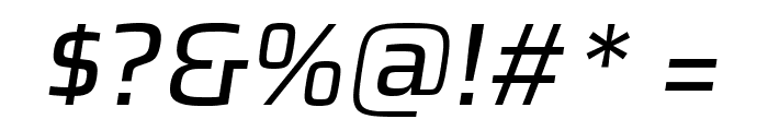 Azeri Sans Italic Font OTHER CHARS
