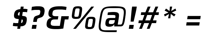 Azeri Sans SemiBold Italic Font OTHER CHARS