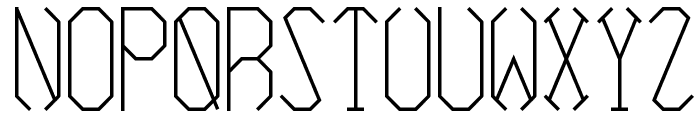 Azimuth Regular Font UPPERCASE