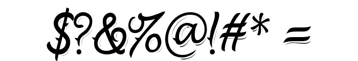Azkanio Script Font OTHER CHARS