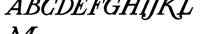 AZ Plug Italic Font UPPERCASE