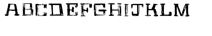 AZ Rough Fart Font LOWERCASE