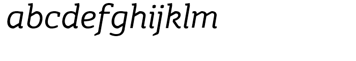 Azania Book Italic Font LOWERCASE
