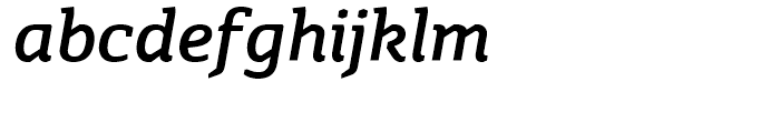 Azania Medium Italic Font LOWERCASE