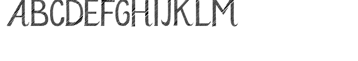 Azebra Stencil Font UPPERCASE