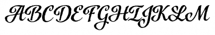 Azalea Rough Regular Font UPPERCASE