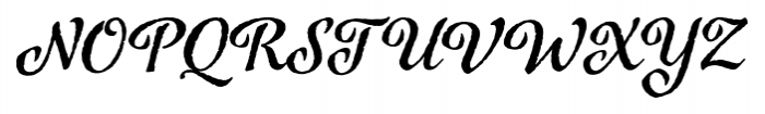 Azalea Rough Regular Font UPPERCASE