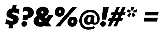 Azo Sans Black Italic Font OTHER CHARS