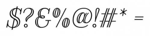 Azote Italic Font OTHER CHARS