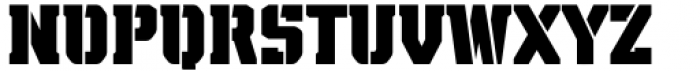 AZN Knuckles Varsity Stencil Bold Font UPPERCASE