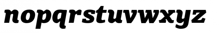 Azania Extra Bold Italic Font LOWERCASE