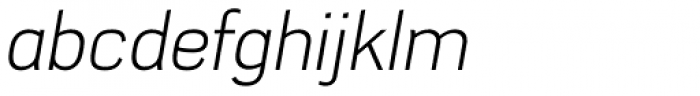 Azbuka Pro Light Italic Font LOWERCASE
