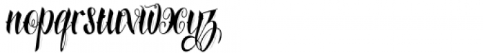 Azkanio Script Regular Font LOWERCASE